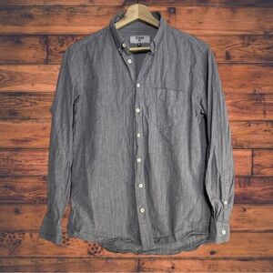 Stock Grey Button Front Shirt Medium